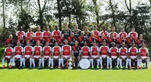Arsenal 1st Team Photocall 2015-16 Collection: Arsenal Training Ground on September 10, 2015 in London, England
