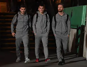 Arsenal Trio Arrive at Selhurst Park Ahead of Crystal Palace Clash (2017-18)