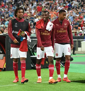 Arsenal V Chelsea Europa League Cup Final 2019 Prints: Arsenal Trio - Europa League Final Showdown: Arsenal vs. Chelsea, Baku 2019