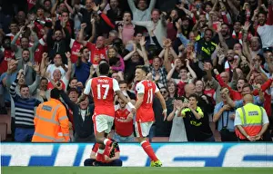 Arsenal Triumph: Mesut Ozil and Alex Iwobi's Goal Celebration vs. Chelsea (2016-17)