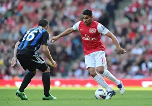 Arsenal V Stoke City 2011-2012 Prints: Arsenal Triumph Over Stoke: Andre Santos Scores in 3-1 Victory
