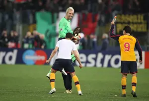 Almunia Manuel Prints: Arsenal Triumph in Thrilling UEFA Champions League Penalty Shootout: Almunia