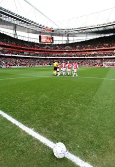 Arsenal V Newcastle United FC Cup 2007-8 Prints: Arsenal Triumphs 3:0 Over Newcastle United in FA Cup Fourth Round at Emirates Stadium