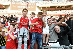 Arsenal Triumphs at Community Shield: Fans Celebrate Victory over Manchester City (2023-24)