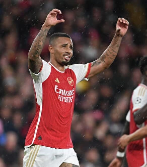 Images Dated 20th September 2023: Arsenal Triumphs Over PSV Eindhoven: Gabriel Jesus Scores the Decisive Goal in Champions League