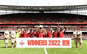 Arsenal Triumphs Over Sevilla: Lifting the Emirates Cup in London, July 2022