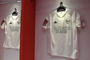 Images Dated 7th January 2024: Arsenal United Against Knife Crime: Arsenal Debut All-White Kit vs. Liverpool in Emirates FA Cup