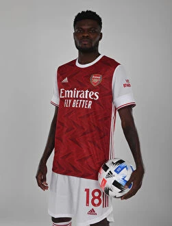 1st Team Photocall 2020-21 Collection: Arsenal Unveils New Signing Thomas Partey at London Colney Training Ground