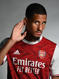 Arsenal Unveils William Saliba: First Team 2020-21 Photocall