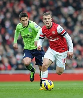 Images Dated 23rd February 2013: Arsenal v Aston Villa - Premier League