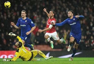 Images Dated 1st January 2014: Arsenal v Cardiff City - Premier League
