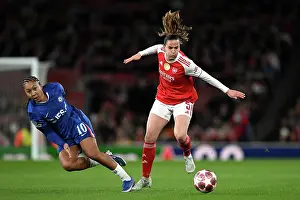 Arsenal Women V Chelsea Women - Champ Lge 2026 Prints: Arsenal v Chelsea - UEFA Women's Champions League 2025/26 Quarter-finals First Leg