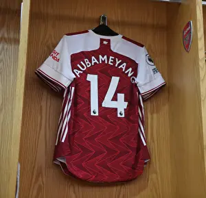 Arsenal v Manchester City: Aubameyang's Empty Emirates Shirt, Premier League 2020-21
