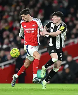 Arsenal V Newcastle United - Carabao Cup 2024-25 Prints: Arsenal v Newcastle United - Carabao Cup Semi Final First Leg