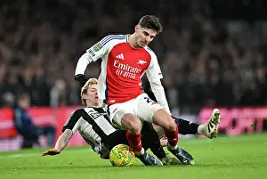 Arsenal V Newcastle United - Carabao Cup 2024-25 Prints: Arsenal v Newcastle United - Carabao Cup Semi Final First Leg