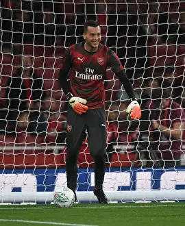 Arsenal V Norwich - Carabo Cup 4th Round 2017-18 Prints: Arsenal v Norwich City: Dejan Iliev's Pre-Match Routine - Carabao Cup Fourth Round