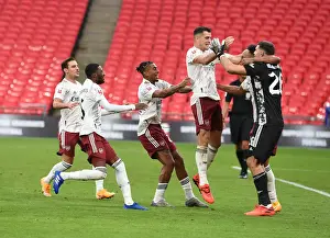 Arsenal Victory: FA Community Shield Champions 2020-21 - Arsenal Players Celebrate