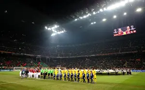 AC Milan V Arsenal 2011-12 Prints: Arsenal vs. AC Milan: Battle in San Siro - UEFA Champions League Round of 16, 2012
