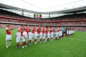Arsenal V AC Milan 2010-11 Prints: Arsenal vs. AC Milan Pre-Season Emirates Cup Showdown: 1:1 Team Line-Up, 31st July 2010