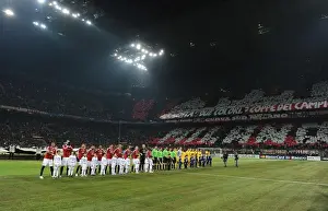AC Milan V Arsenal 2011-12 Prints: Arsenal vs. AC Milan - UEFA Champions League Round of 16 Showdown, Milan 2012