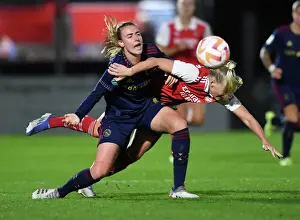 Arsenal Women V Ajax Women 2022-23 Prints: Arsenal vs Ajax: Women's Champions League Clash Marred by Fouls - Stina Blackstenius Targeted
