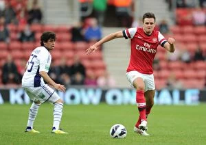 Images Dated 14th July 2012: Arsenal vs Anderlecht: Carl Jenkinson in Action at the 2012-13 Pre-Season Match