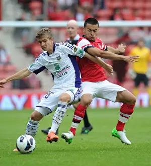 Arsenal vs. Anderlecht: Nico Yennaris Tackles Dennis Praet in 2012 Pre-Season Clash