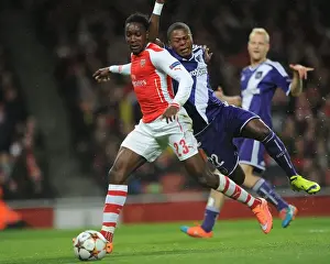 Arsenal V Anderlecht 2014/15 Prints: Arsenal vs. Anderlecht: Penalty Drama as Welbeck Fouls Mbemba