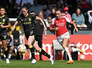 Arsenal vs. Aston Villa: FA Women's Super League Showdown at Meadow Park (2022-23) - Katie McCabe Closes In