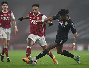 Arsenal V Aston Villa 2020-21 Prints: Arsenal vs Aston Villa: Aubameyang vs Mings - Premier League Clash at Emirates Stadium