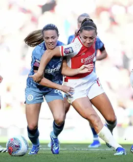 Arsenal V Aston Villa 2023-24 Prints: Arsenal vs Aston Villa: Battle for Possession in the Barclays Women's Super League (2023-24)