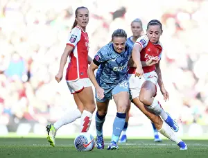 Arsenal V Aston Villa 2023-24 Prints: Arsenal vs Aston Villa: A Battle for Possession in the Barclays Women's Super League (2023-24)