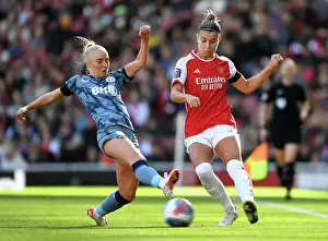 Arsenal V Aston Villa 2023-24 Prints: Arsenal vs Aston Villa: A Battle for Possession in the Women's Super League (2023-24)