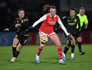 Arsenal Women V Aston Villa Women - Conti Cup 2023 Prints: Arsenal vs. Aston Villa: A Battle of Stars - Frida Maanum vs