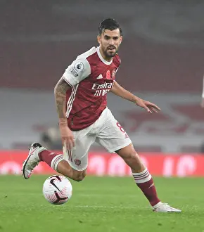 Arsenal vs Aston Villa: Dani Ceballos in Action at Empty Emirates Stadium, Premier League 2020-21