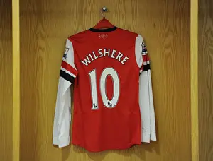 Arsenal V Aston Villa - 2012-13 Prints: Arsenal vs Aston Villa: Jack Wilshere's Shirt at Emirates Stadium (2012-13)