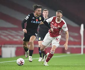 Arsenal vs Aston Villa: Rob Holding vs Jack Grealish in Empty Emirates Stadium, Premier League 2020-21
