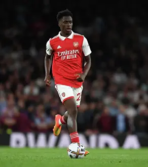 Arsenal vs Aston Villa: Sambi in Action at the Emirates Stadium (Premier League 2022-23)