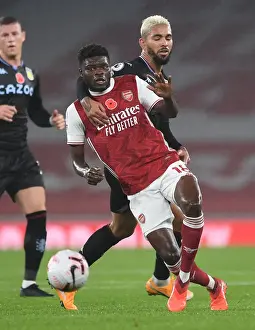 Arsenal V Aston Villa 2020-21 Prints: Arsenal vs Aston Villa: Thomas Partey vs Douglas Luiz Battle in Premier League Clash