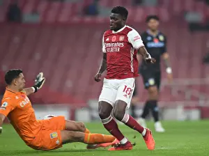 Arsenal V Aston Villa 2020-21 Prints: Arsenal vs Aston Villa: Thomas Partey vs Emi Martinez Battle in the Premier League