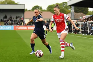Arsenal Women V Aston Villa 2021-22 Prints: Arsenal vs Aston Villa Women: Battle for Possession in FA WSL Clash