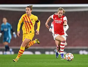 Arsenal vs. Barcelona: A Battle in the UEFA Women's Champions League at Emirates Stadium