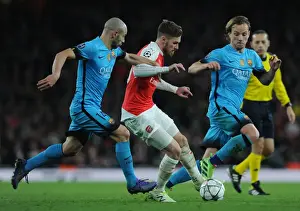 Arsenal V Barcelona 2015/16 Prints: Arsenal vs. Barcelona: A Tense Champions League Battle