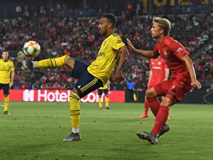 Arsenal V Bayern Munich 2019-20 Prints: Arsenal vs. Bayern Munich: 2019 International Champions Cup Clash - Pierre-Emerick Aubameyang in Action