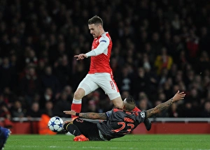 Arsenal V Bayern Munich 2016-17 Prints: Arsenal vs. Bayern Munich: Aaron Ramsey vs