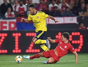 Arsenal V Bayern Munich 2019-20 Prints: Arsenal vs. Bayern Munich: Aubameyang vs