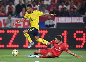 Arsenal V Bayern Munich 2019-20 Prints: Arsenal vs. Bayern Munich: Aubameyang vs