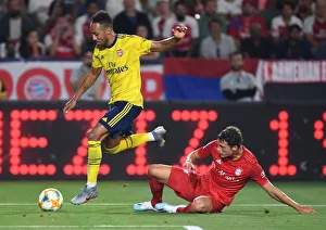 Arsenal V Bayern Munich 2019-20 Prints: Arsenal vs. Bayern Munich: Aubameyang vs
