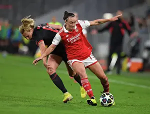 Bayern Munich V Arsenal Women 2022-23 Prints: Arsenal vs. Bayern Munich: A Battle in the UEFA Women's Champions League Quarter-Finals