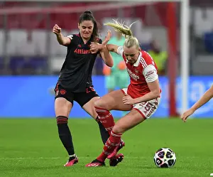 Bayern Munich V Arsenal Women 2022-23 Prints: Arsenal vs. Bayern Munich: A Battle in the UEFA Women's Champions League Quarter-Finals